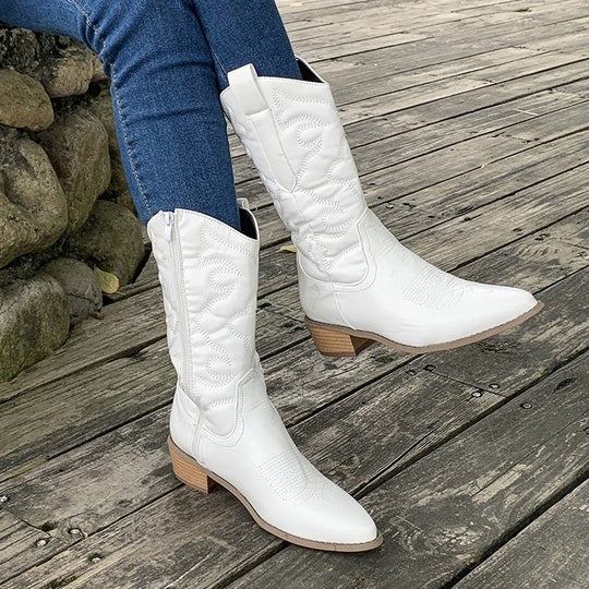 Cayetana | Cowboy Boots Mujer Caña Alta Bordadas