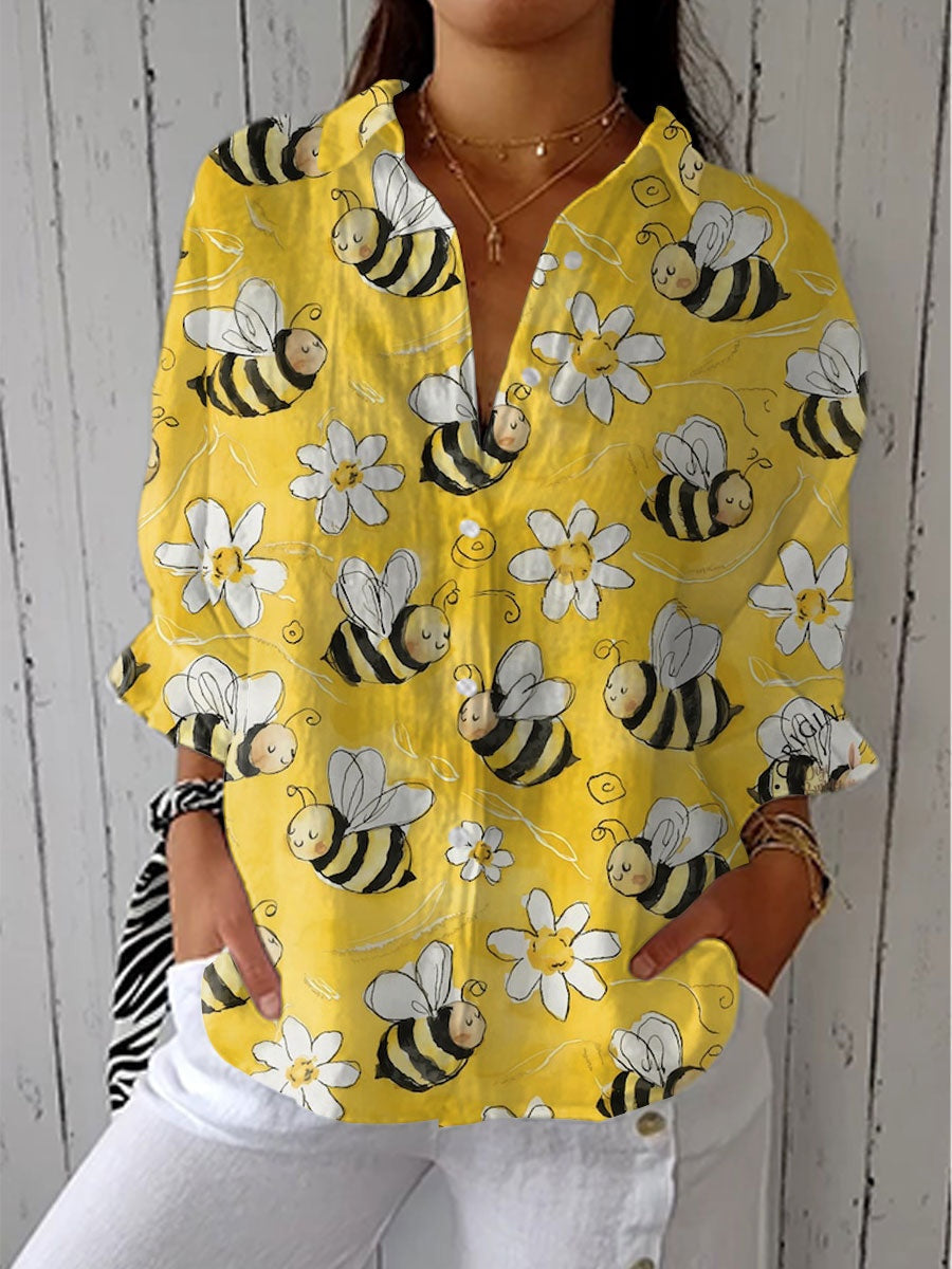 Consuelo | Blusa Tropical Estampada Mujer Escote V