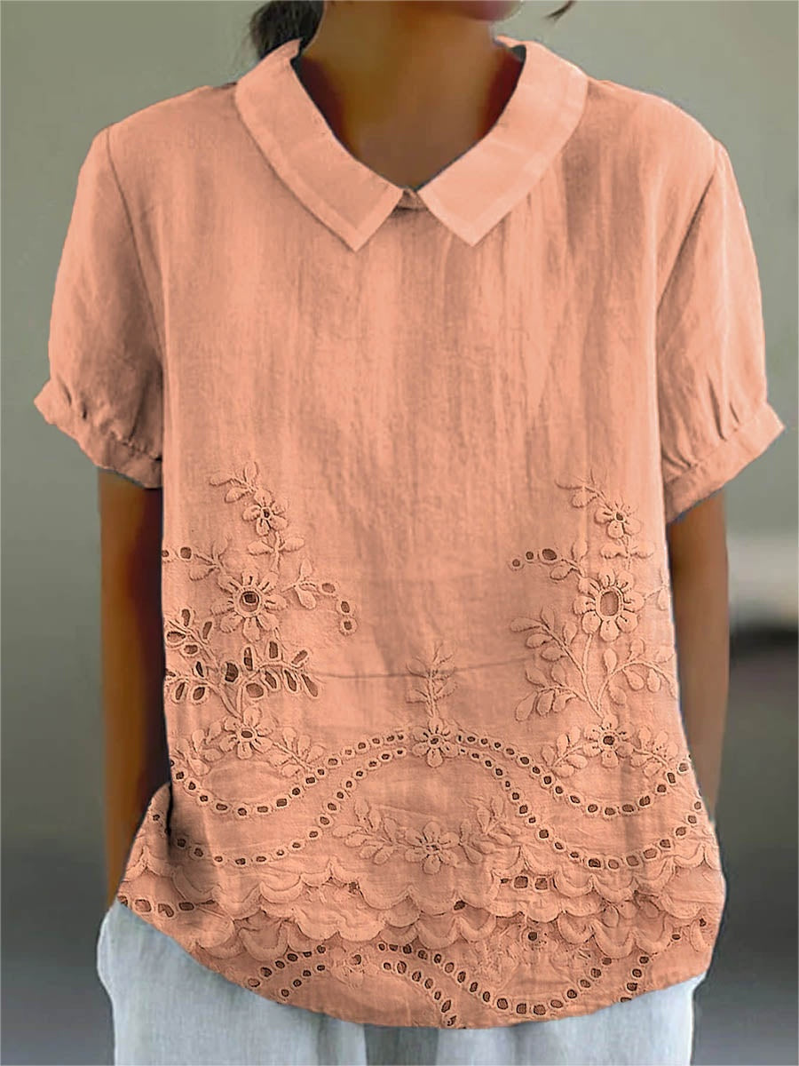 Covadonga | Camisa Oversize Estampada de Manga Corta Mujer