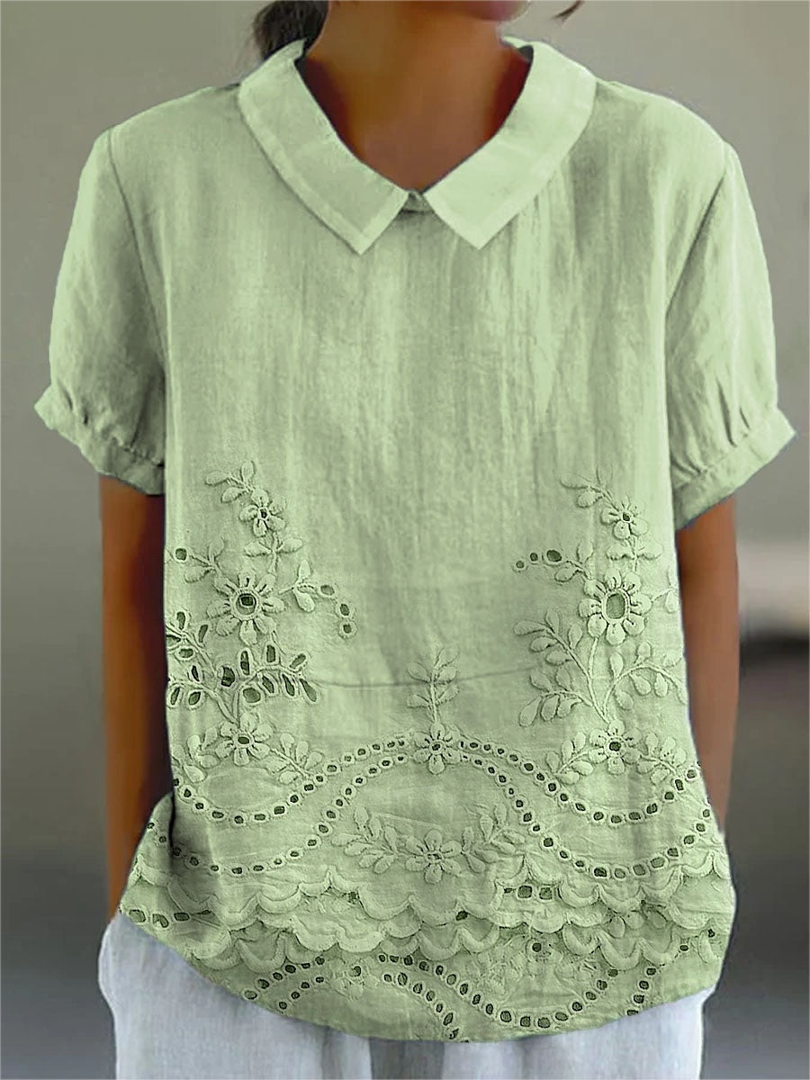 Covadonga | Camisa Oversize Estampada de Manga Corta Mujer