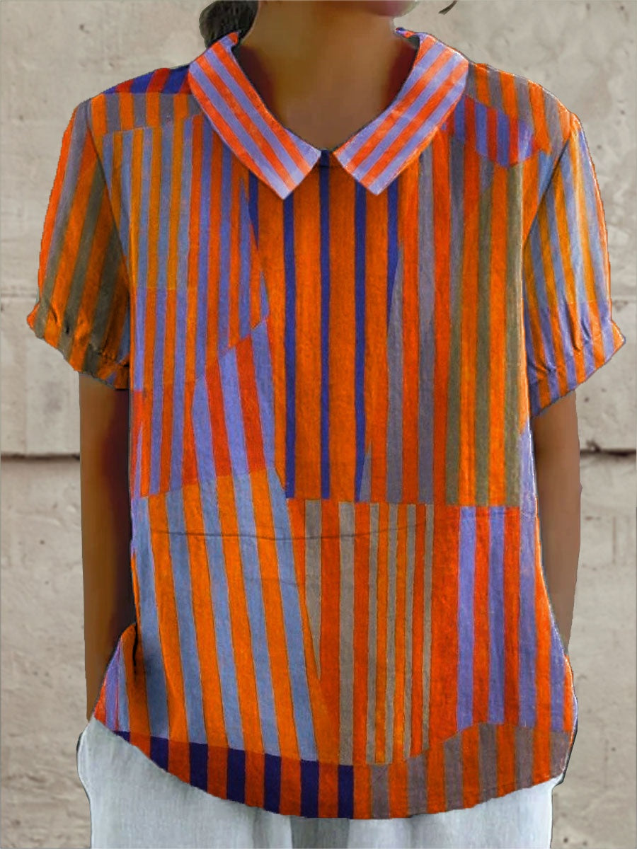 Covadonga | Camisa Oversize Estampada de Manga Corta Mujer
