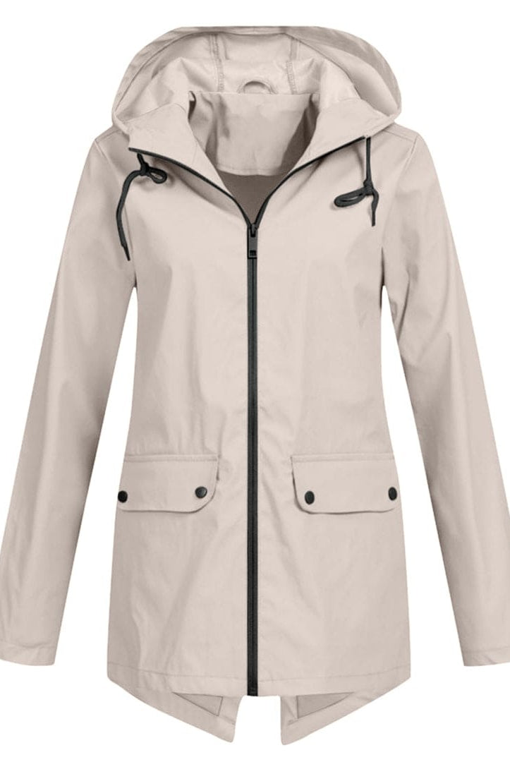 Covadonga | Chubasquero Impermeable Mujer con Capucha Cremallera