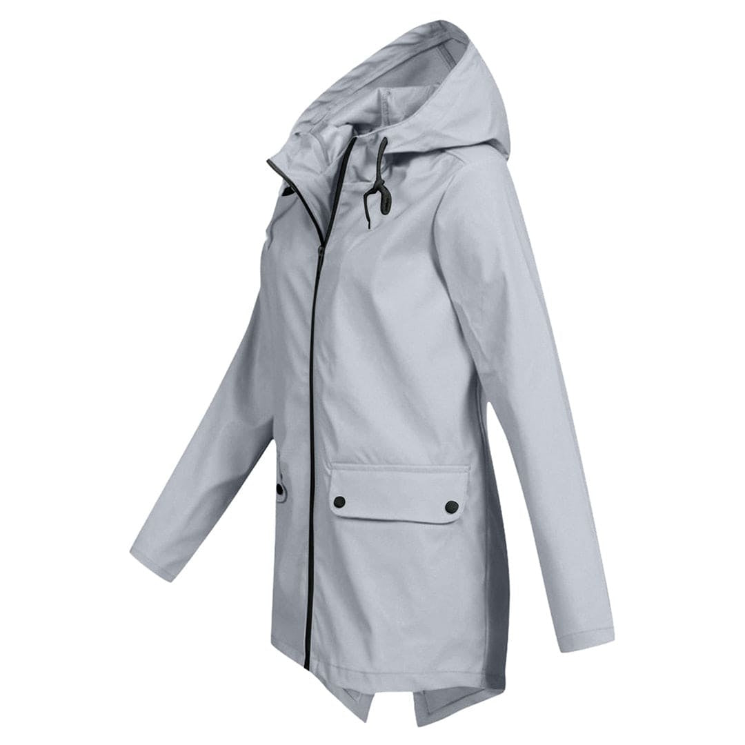 Covadonga | Chubasquero Impermeable Mujer con Capucha Cremallera