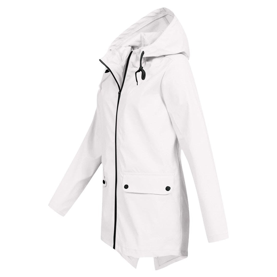 Covadonga | Chubasquero Impermeable Mujer con Capucha Cremallera