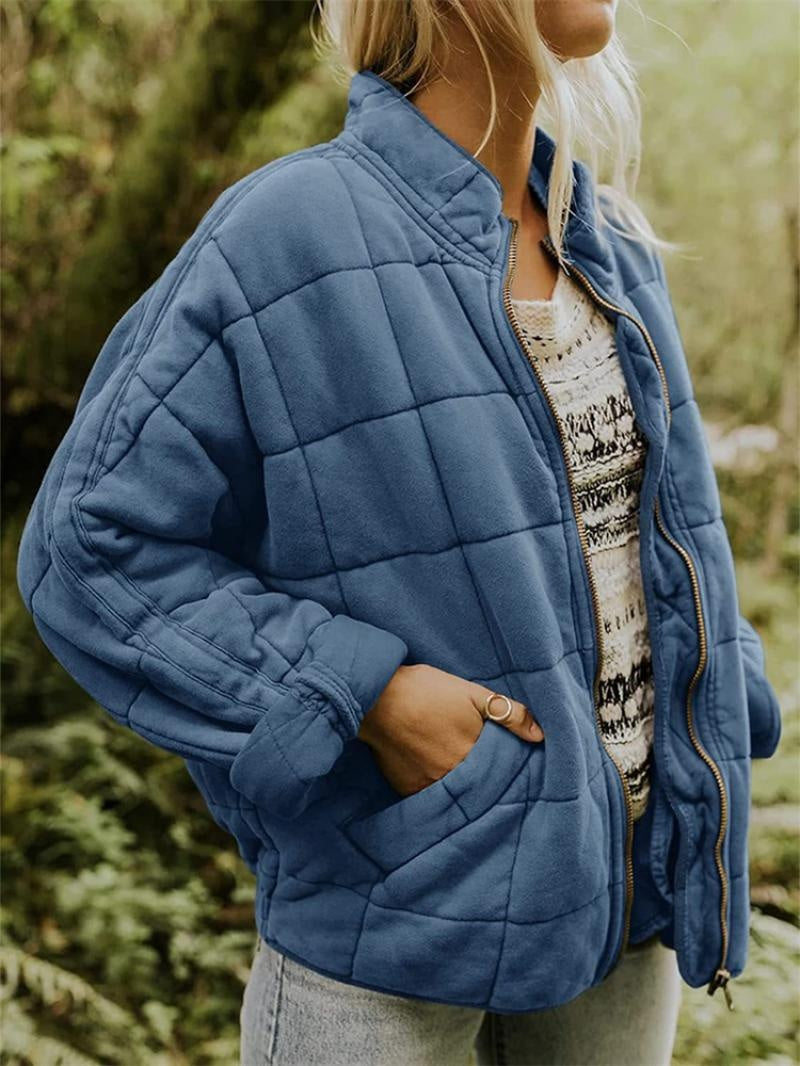 Cristina | Chaqueta Bomber Acolchada Mujer Cuello Alzado Cremallera