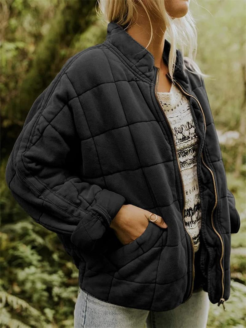 Cristina | Chaqueta Bomber Acolchada Mujer Cuello Alzado Cremallera