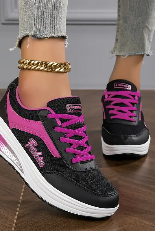 Cristina | Zapatillas Deportivas con Plataforma Mujer Cordones