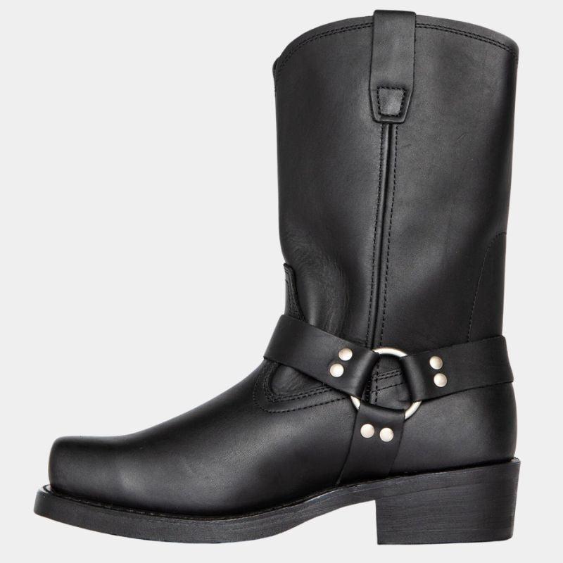 Darío | Botas Cowboy Hombre Piel Caña Alta Hebilla