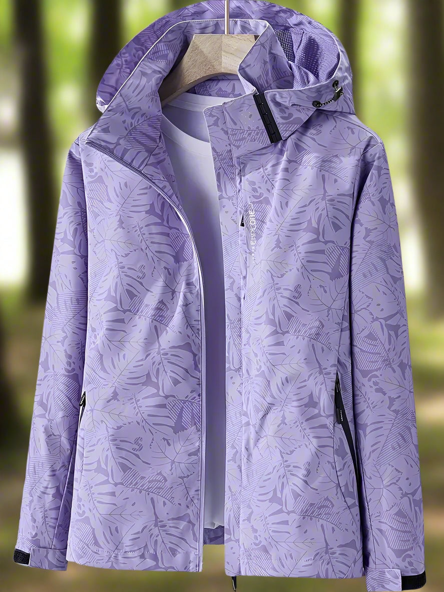 Darío | Chaqueta Cortavientos Estampada con Capucha Hombre Cremallera