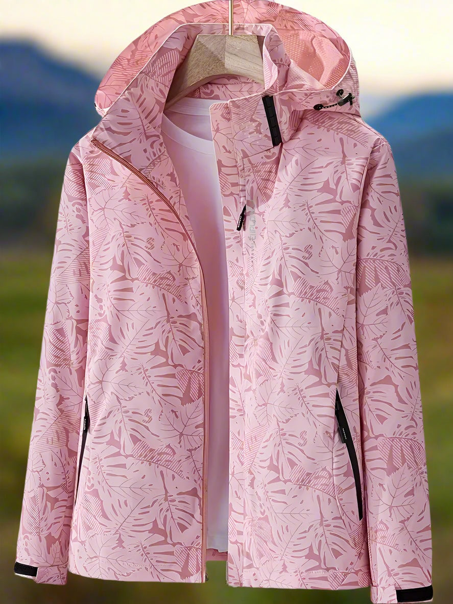 Darío | Chaqueta Cortavientos Estampada con Capucha Hombre Cremallera