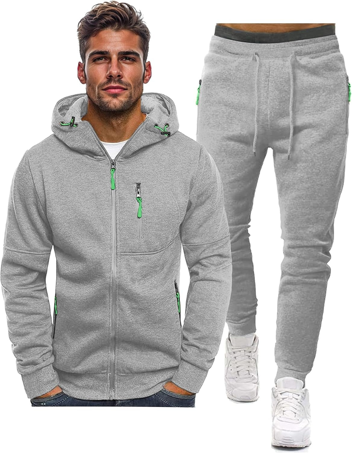 Darío | Conjunto Deportivo Hombre con Capucha Cremallera