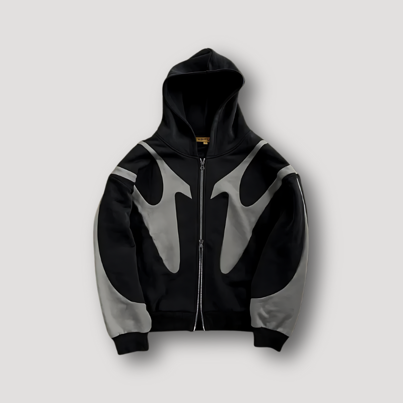 Darío | Sudadera con Cremallera Hombre con Capucha Estampado Gráfico