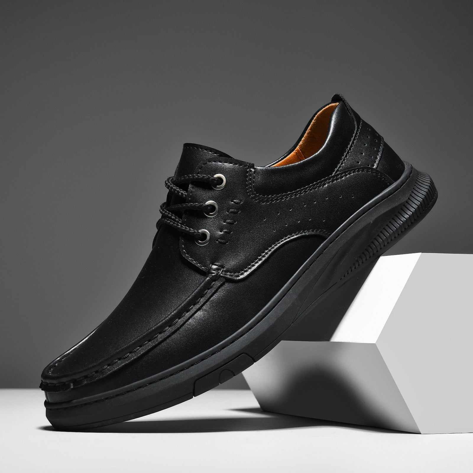 Darío | Zapatos Casual de Cuero Hombre Suela Gruesa