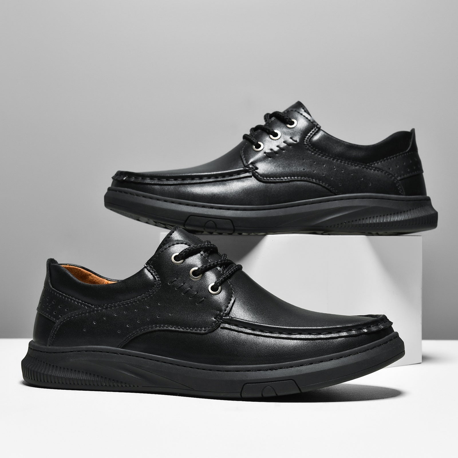 Darío | Zapatos Casual de Cuero Hombre Suela Gruesa