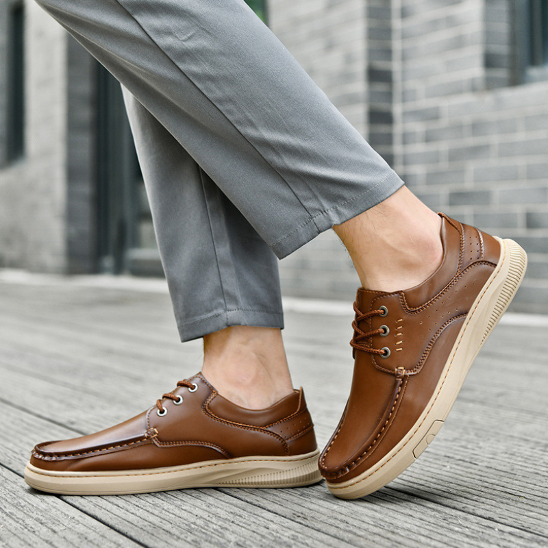 Darío | Zapatos Casual de Cuero Hombre Suela Gruesa