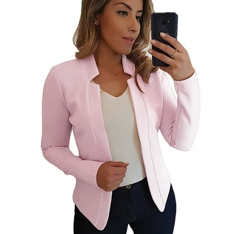 Delia | Chaqueta Americana de Manga Larga Mujer Cuello Solapa