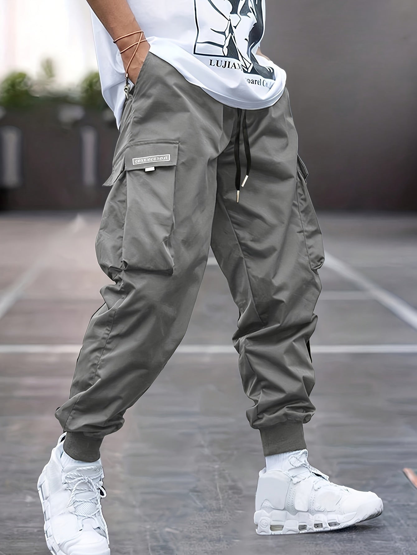 Diego | Pantalón Jogger Cargo Hombre Bolsillos Laterales Cintura Elástica