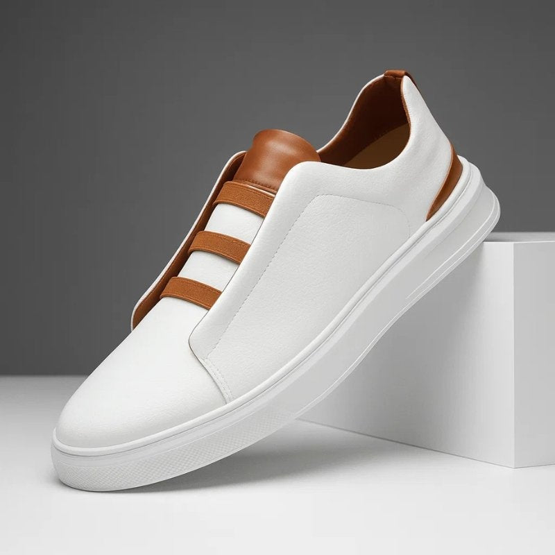 Diego | Zapatillas Sin Cordones de Cuero Hombre Casual