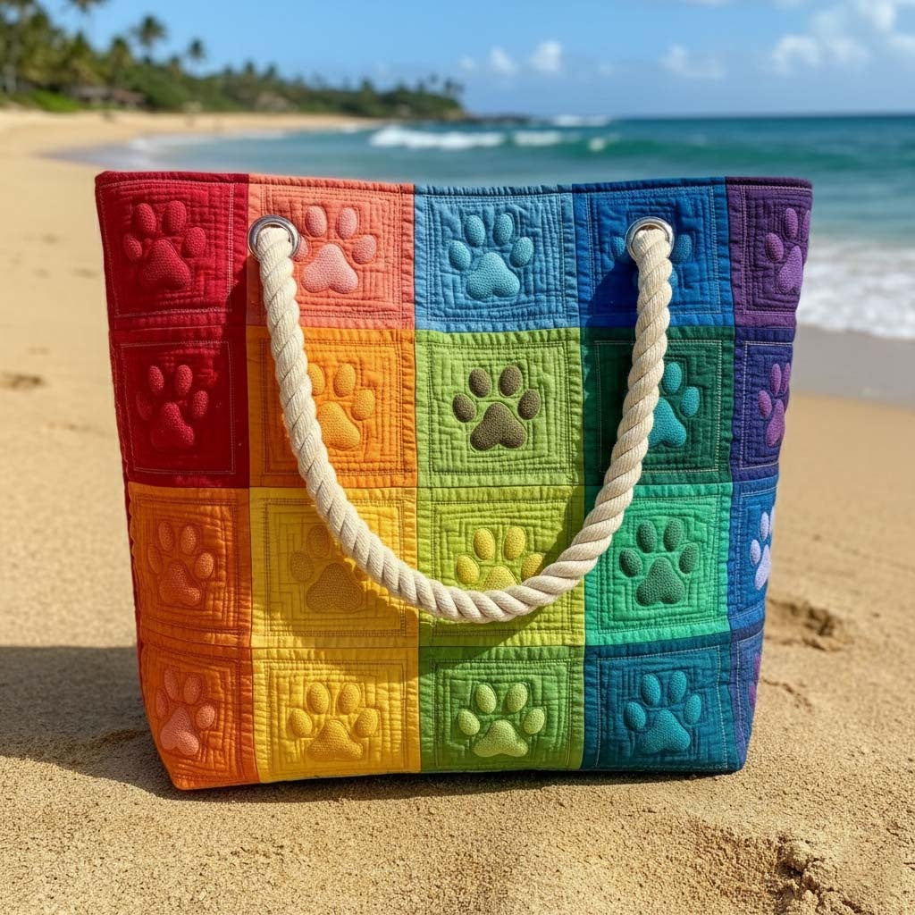 Dolores | Bolso Tote Acolchado Estampado Africano Mujer Asas de Cuerda