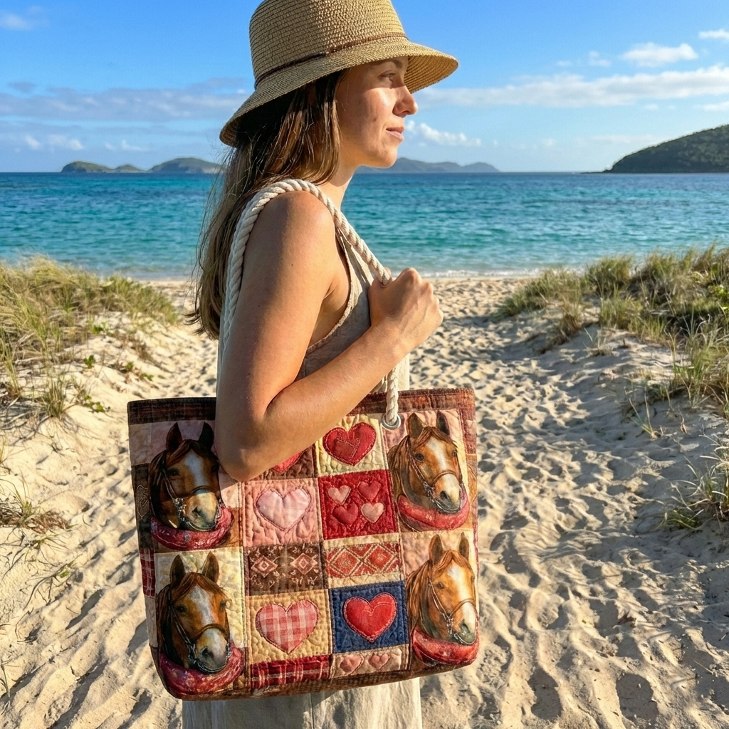 Dolores | Bolso Tote Acolchado Estampado Africano Mujer Asas de Cuerda