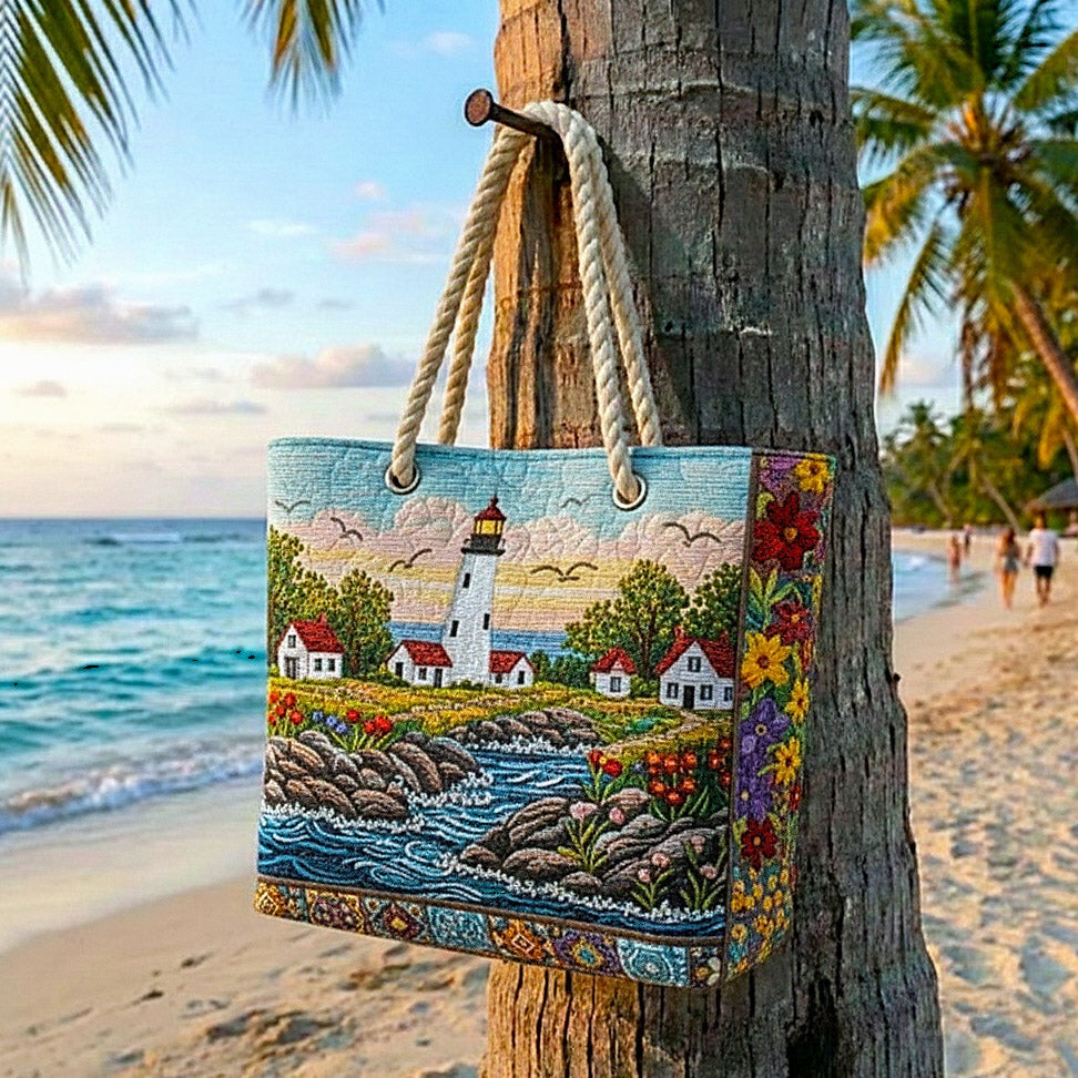 Dolores | Bolso Tote Acolchado Estampado Africano Mujer Asas de Cuerda