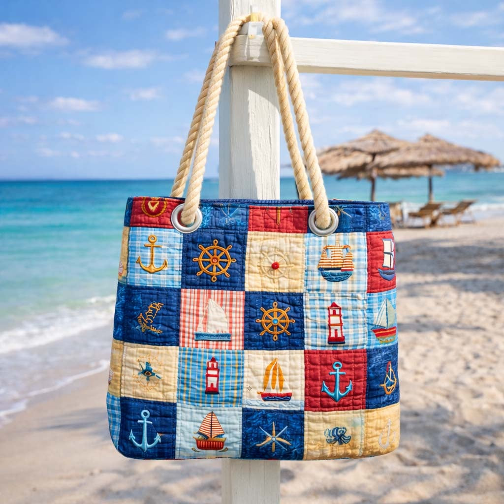 Dolores | Bolso Tote Acolchado Estampado Africano Mujer Asas de Cuerda