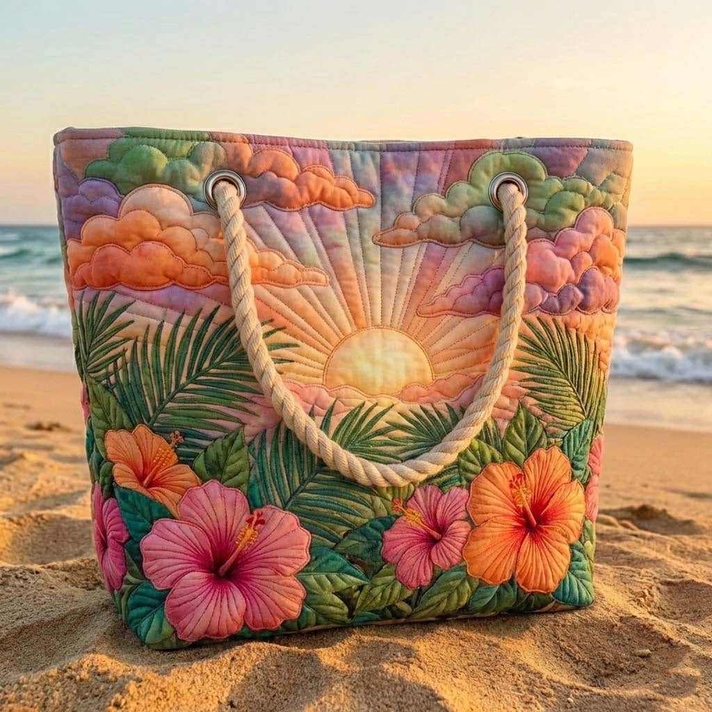 Dolores | Bolso Tote Acolchado Estampado Africano Mujer Asas de Cuerda