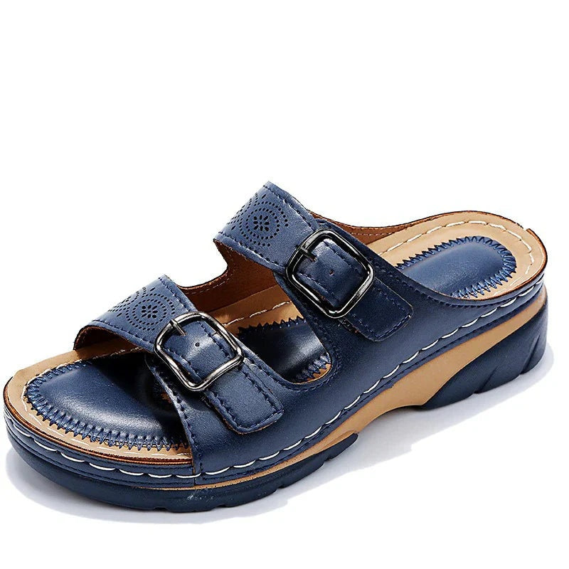 Dolores | Sandalias Tipo Birkenstock con Hebilla Doble Mujer Suela Confort