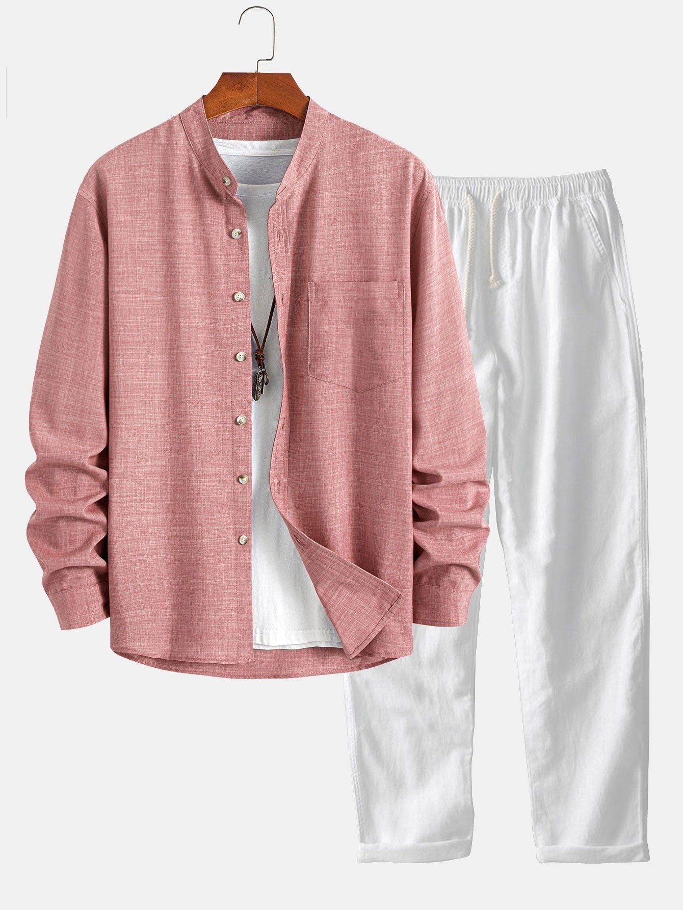 Eduardo | Conjunto Camisa de Lino y Pantalón Palazzo Hombre