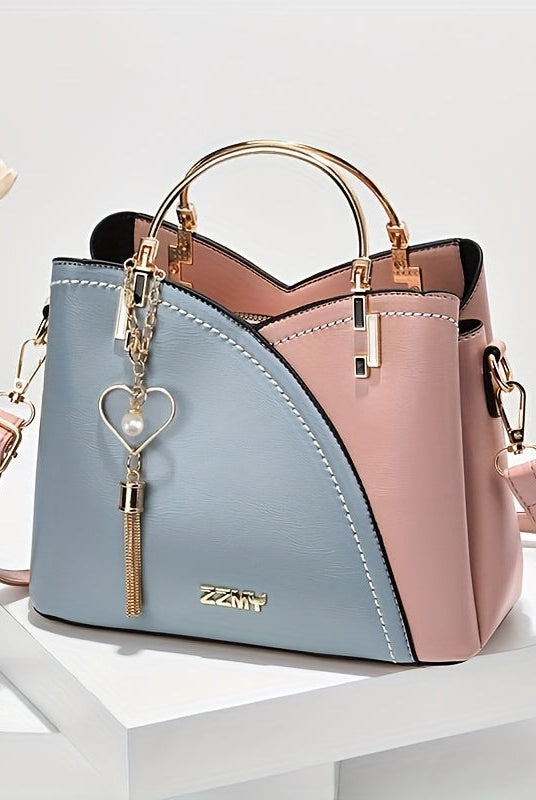 Elena | Bolso de Mano Mujer Asa Superior Dorada