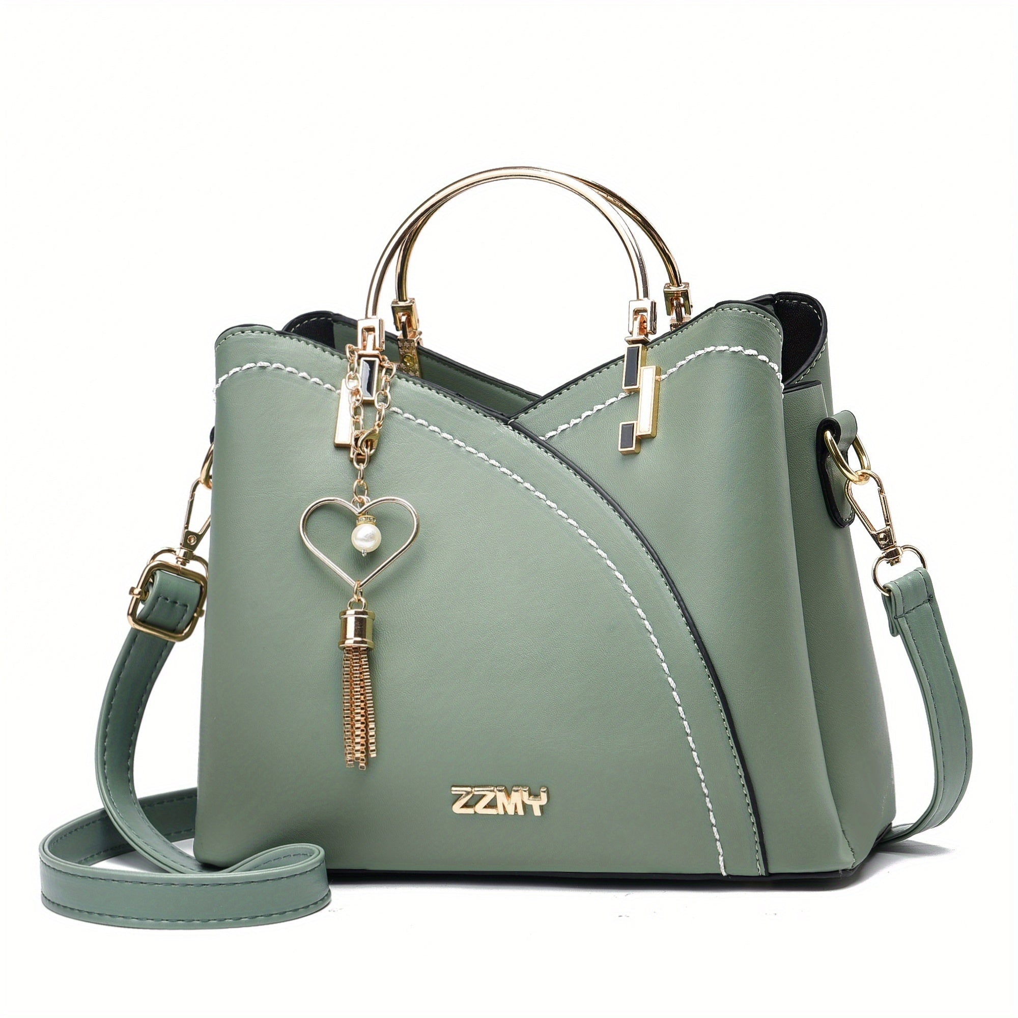 Elena | Bolso de Mano Mujer Asa Superior Dorada