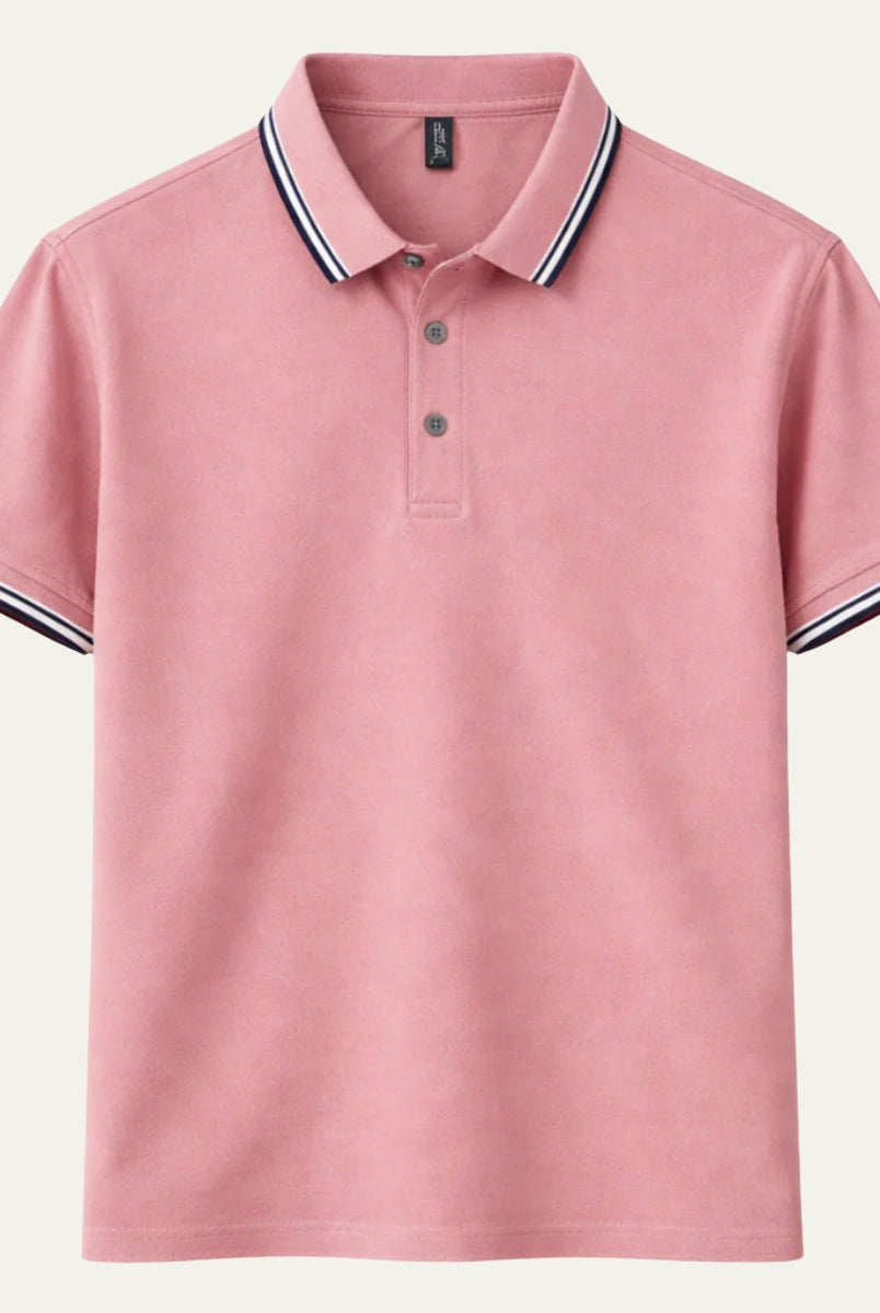 Emilio | Polo de Algodón de Manga Corta Hombre Cuello Contraste
