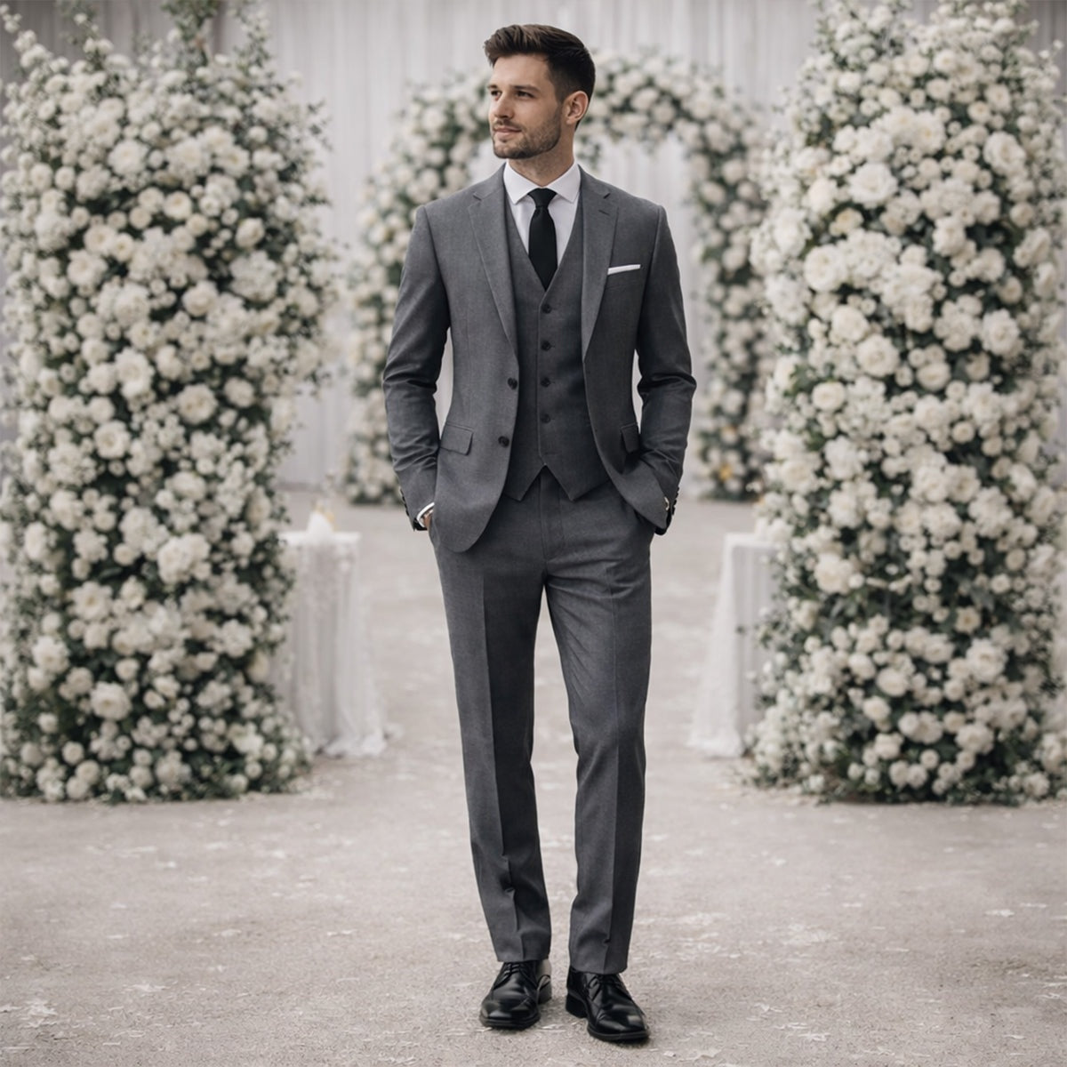 Emilio | Traje de Novio de 3 Piezas Slim Fit Hombre Chaleco
