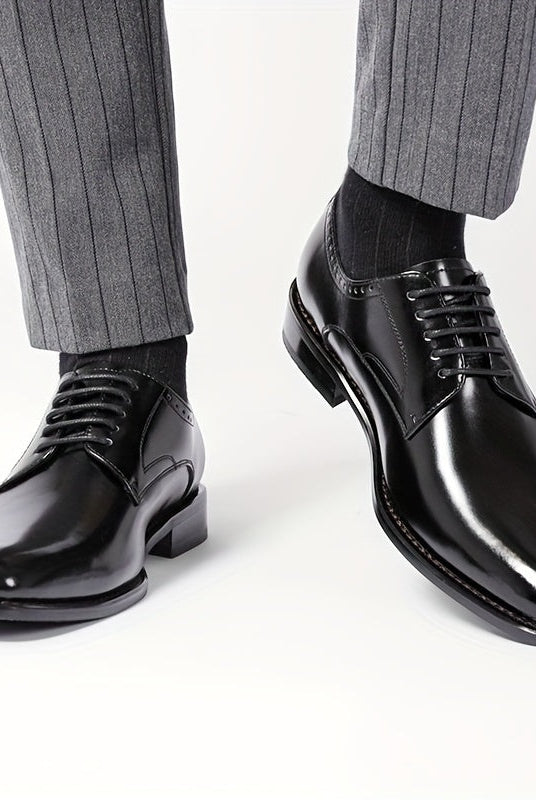 Emilio | Zapatos Derby de Cuero Hombre Cordones Estilo Oxford