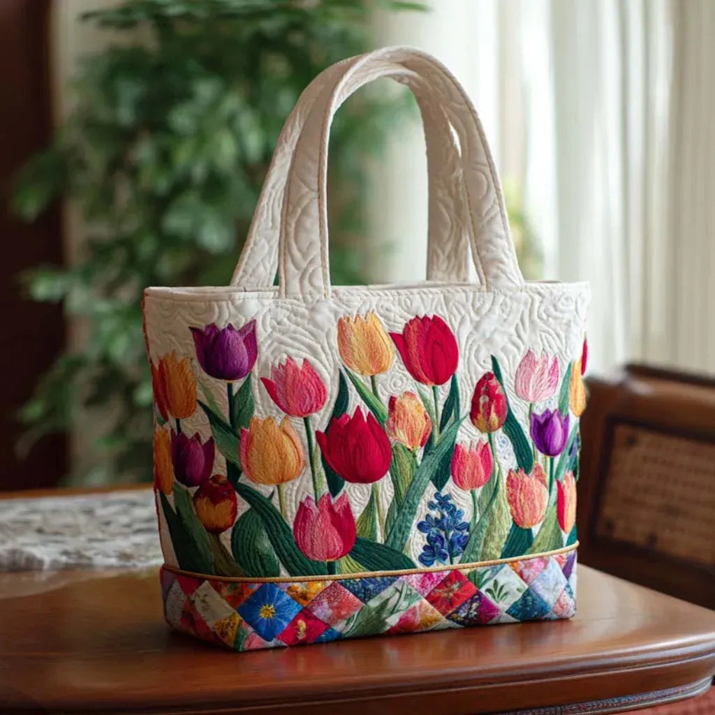 Encarnación | Bolso Tote Acolchado Hecho a Mano Mujer Piano