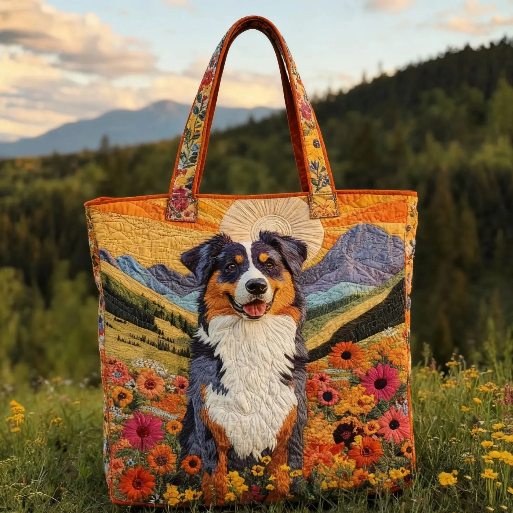 Encarnación | Bolso Tote Acolchado Hecho a Mano Mujer Piano