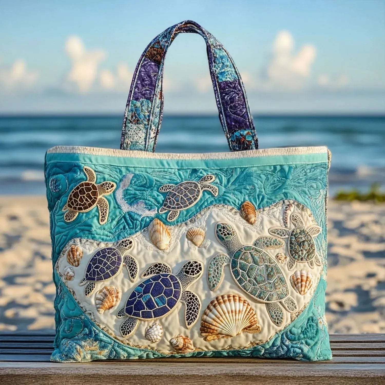 Encarnación | Bolso Tote Acolchado Hecho a Mano Mujer Piano