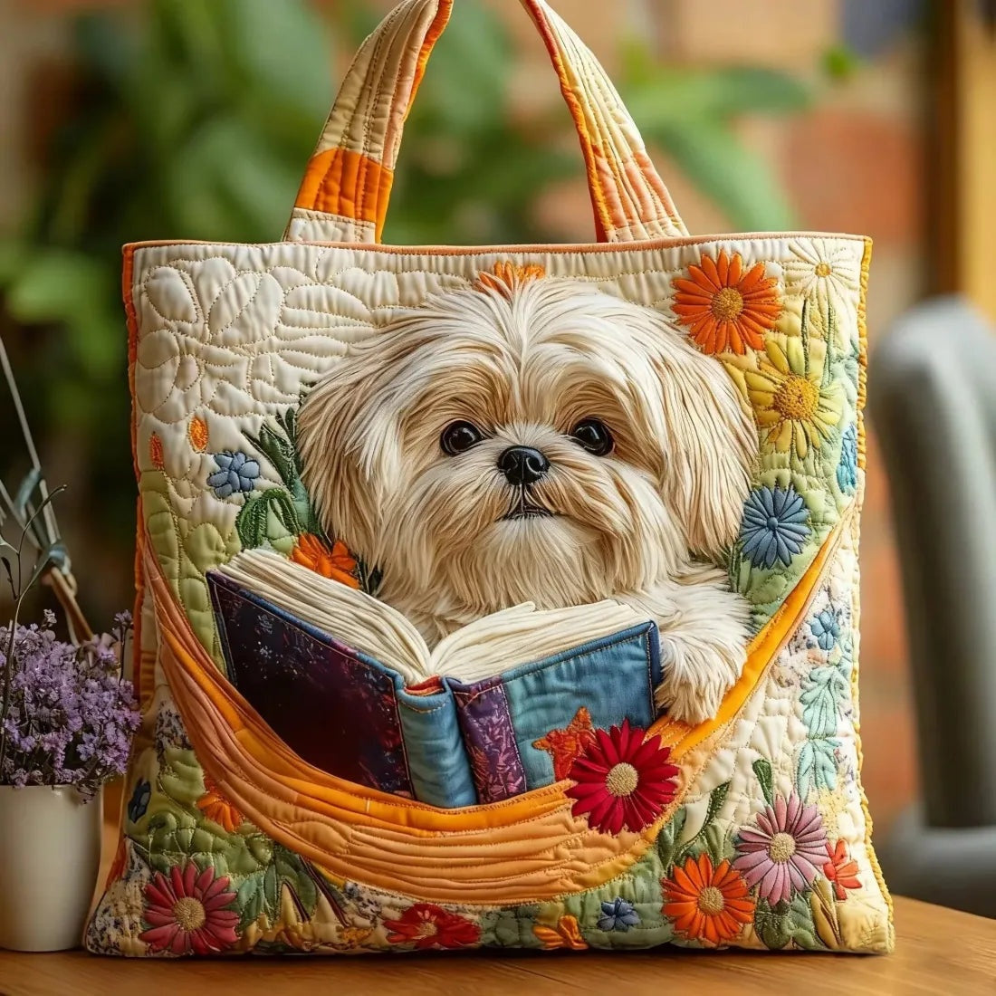 Encarnación | Bolso Tote Acolchado Hecho a Mano Mujer Piano