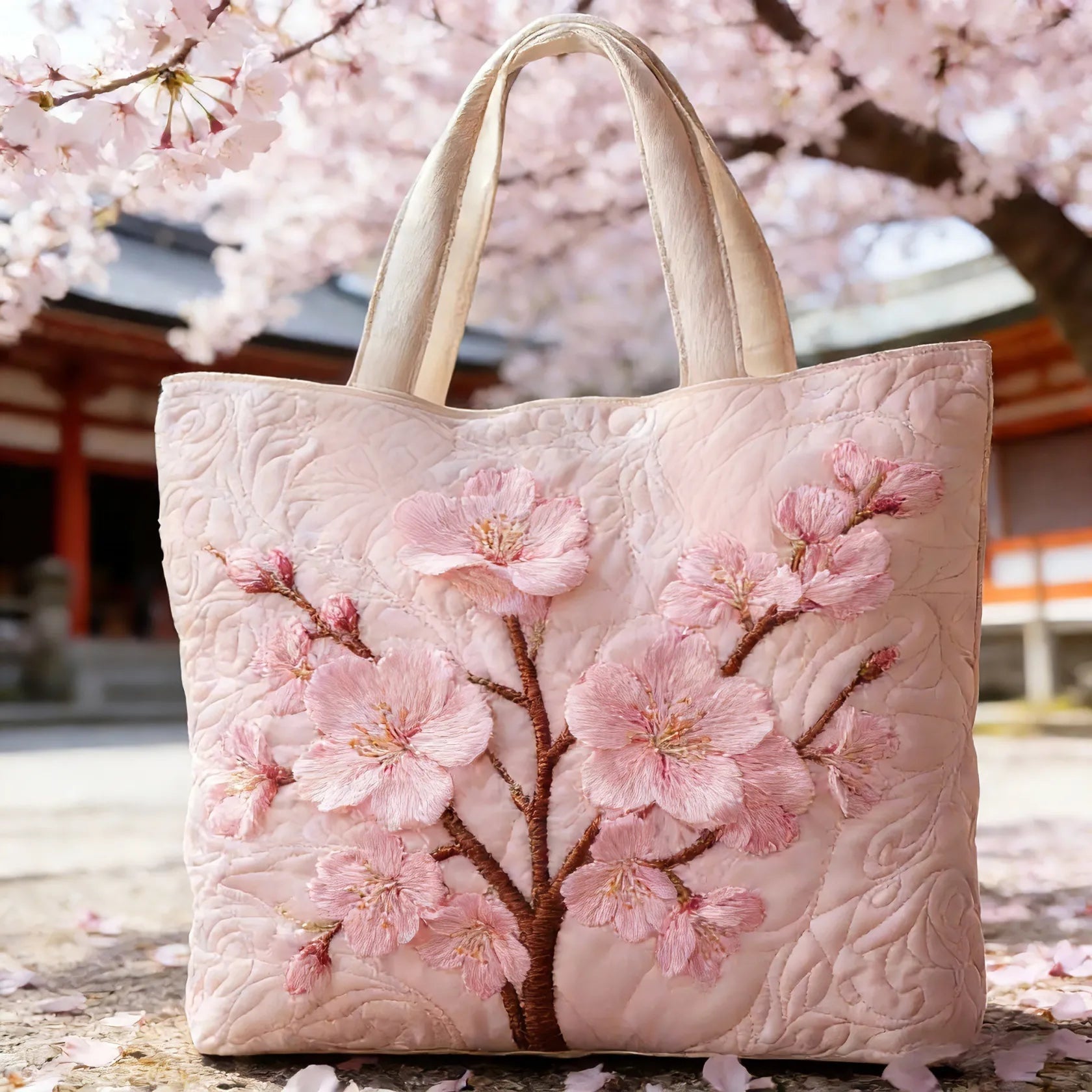 Encarnación | Bolso Tote Acolchado Hecho a Mano Mujer Piano