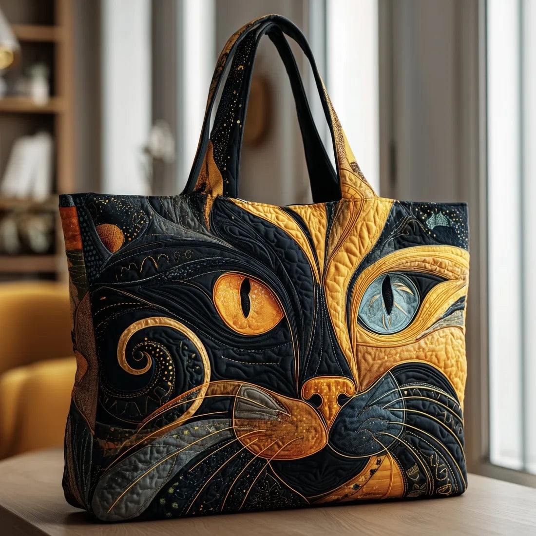 Encarnación | Bolso Tote Acolchado Hecho a Mano Mujer Piano