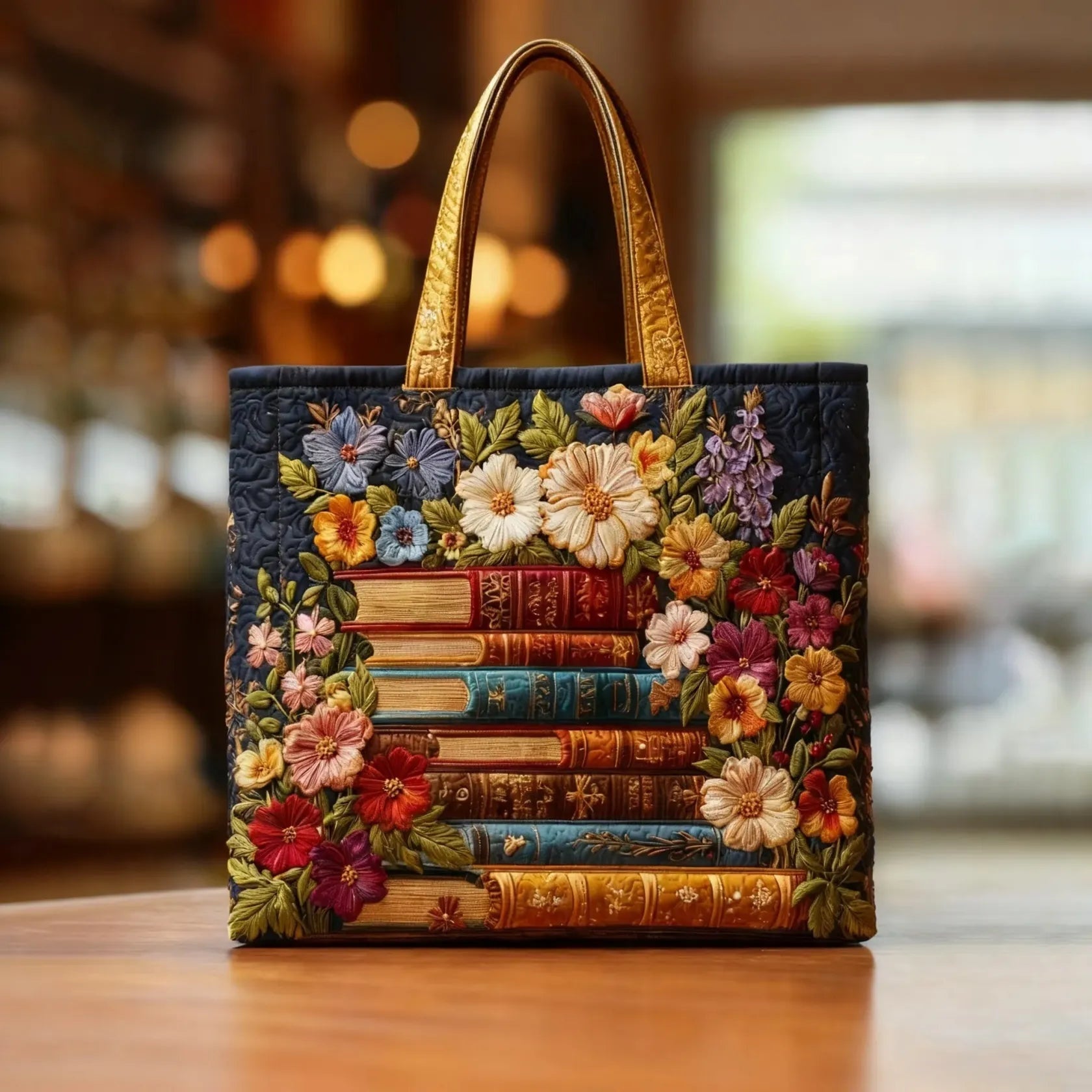 Encarnación | Bolso Tote Acolchado Hecho a Mano Mujer Piano