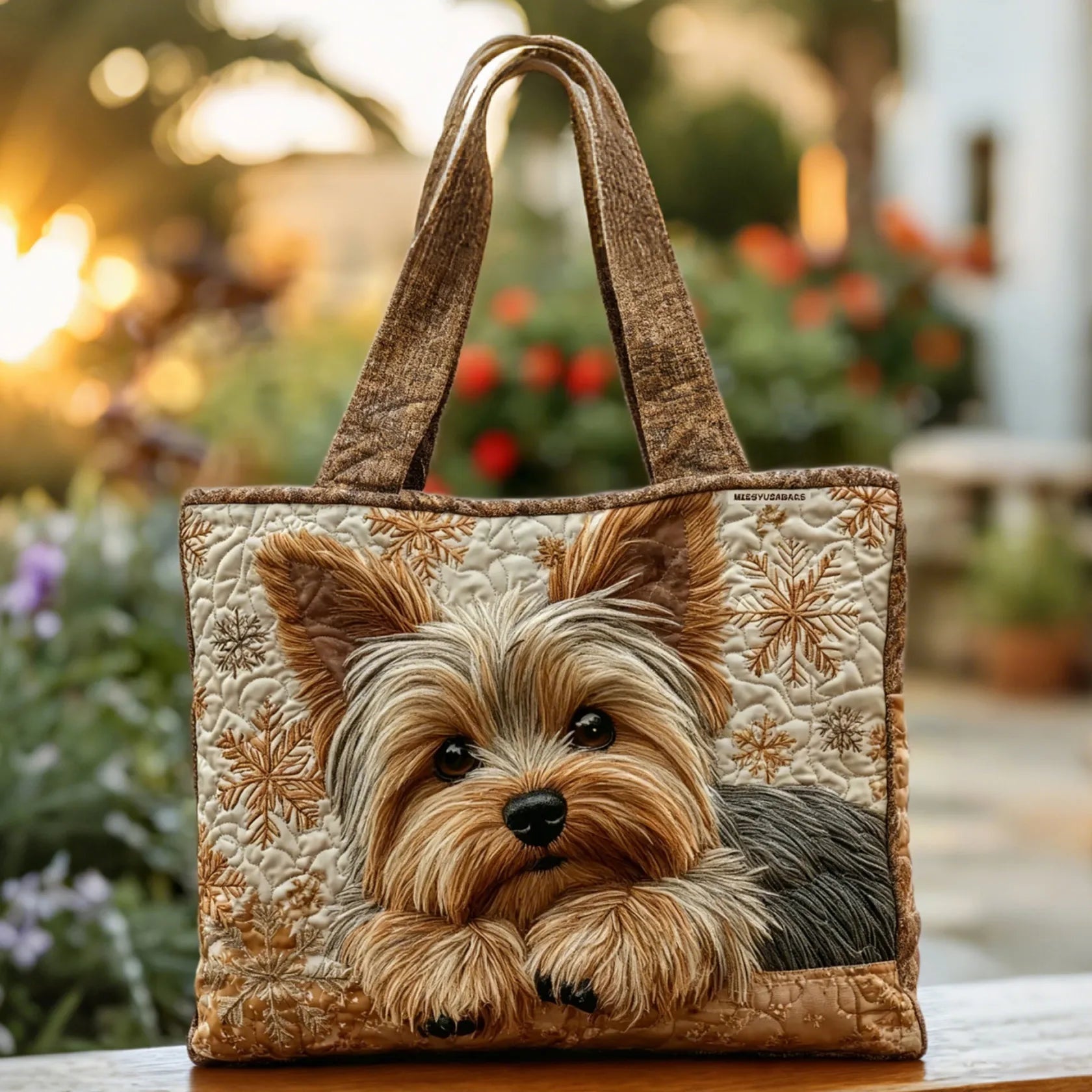 Encarnación | Bolso Tote Acolchado Hecho a Mano Mujer Piano