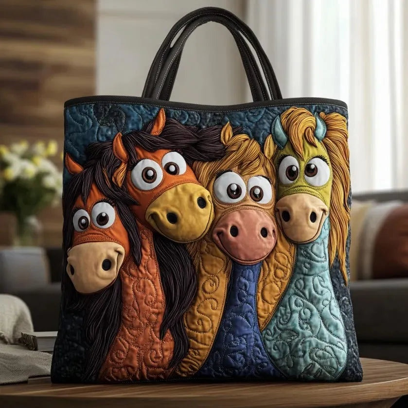 Encarnación | Bolso Tote Acolchado Hecho a Mano Mujer Piano