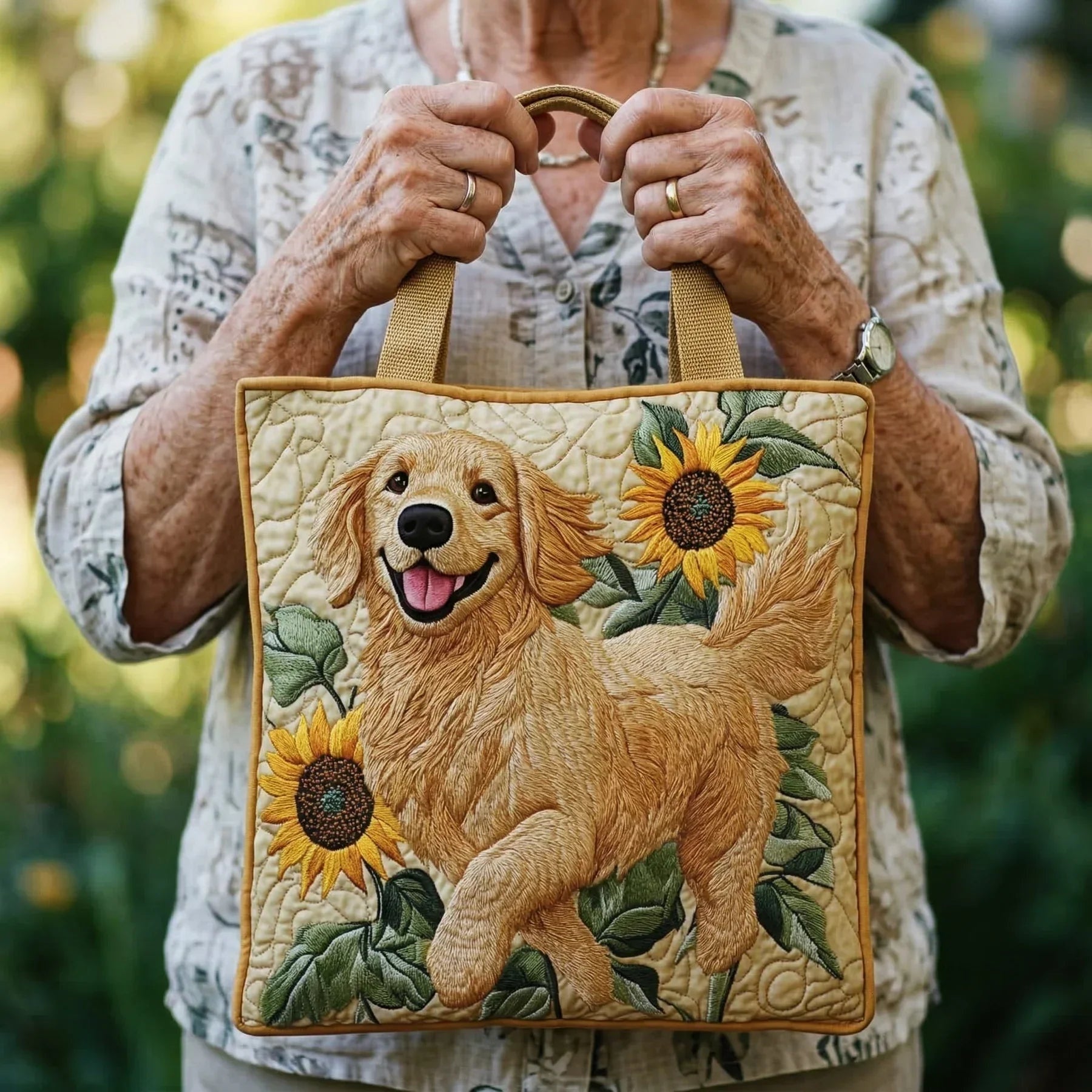 Encarnación | Bolso Tote Acolchado Hecho a Mano Mujer Piano