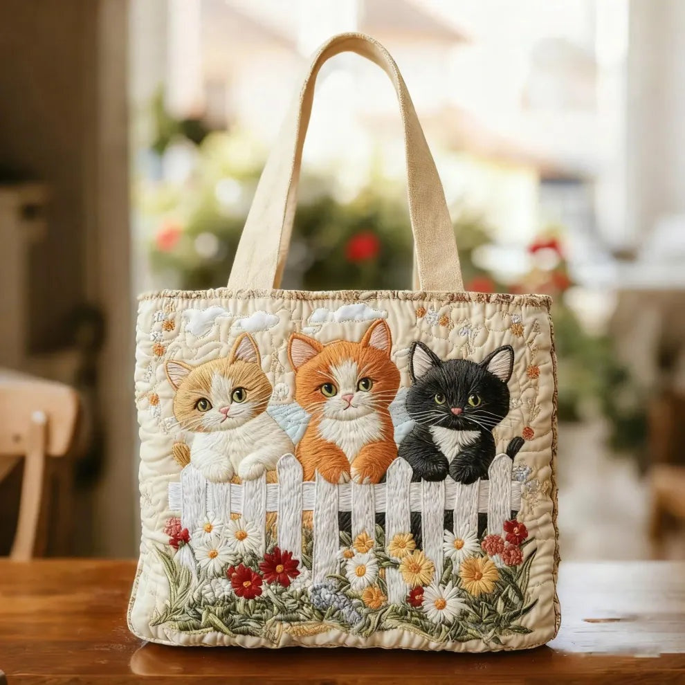 Encarnación | Bolso Tote Acolchado Hecho a Mano Mujer Piano