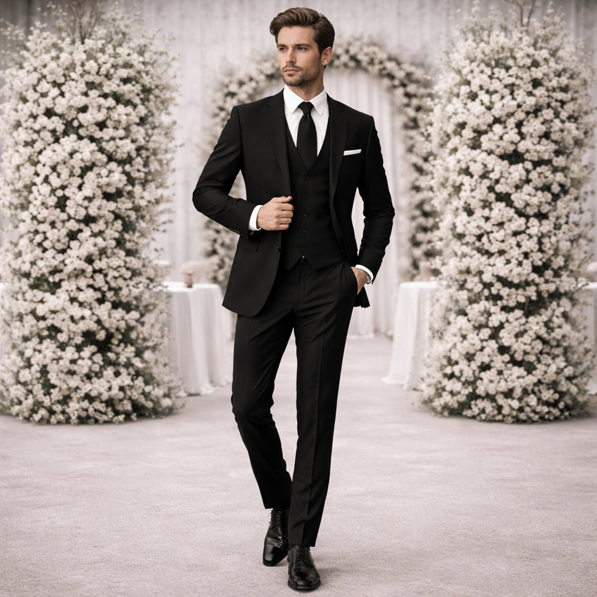 Ernesto | Traje de 3 Piezas Slim Fit Hombre Boda Chaleco