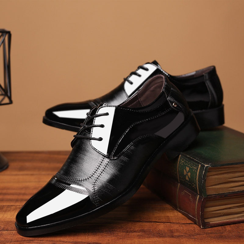 Ernesto | Zapatos Oxford de Charol Hombre Puntera Bicolor