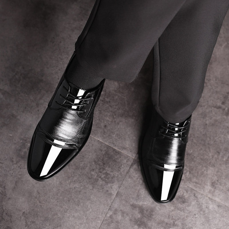 Ernesto | Zapatos Oxford de Charol Hombre Puntera Bicolor