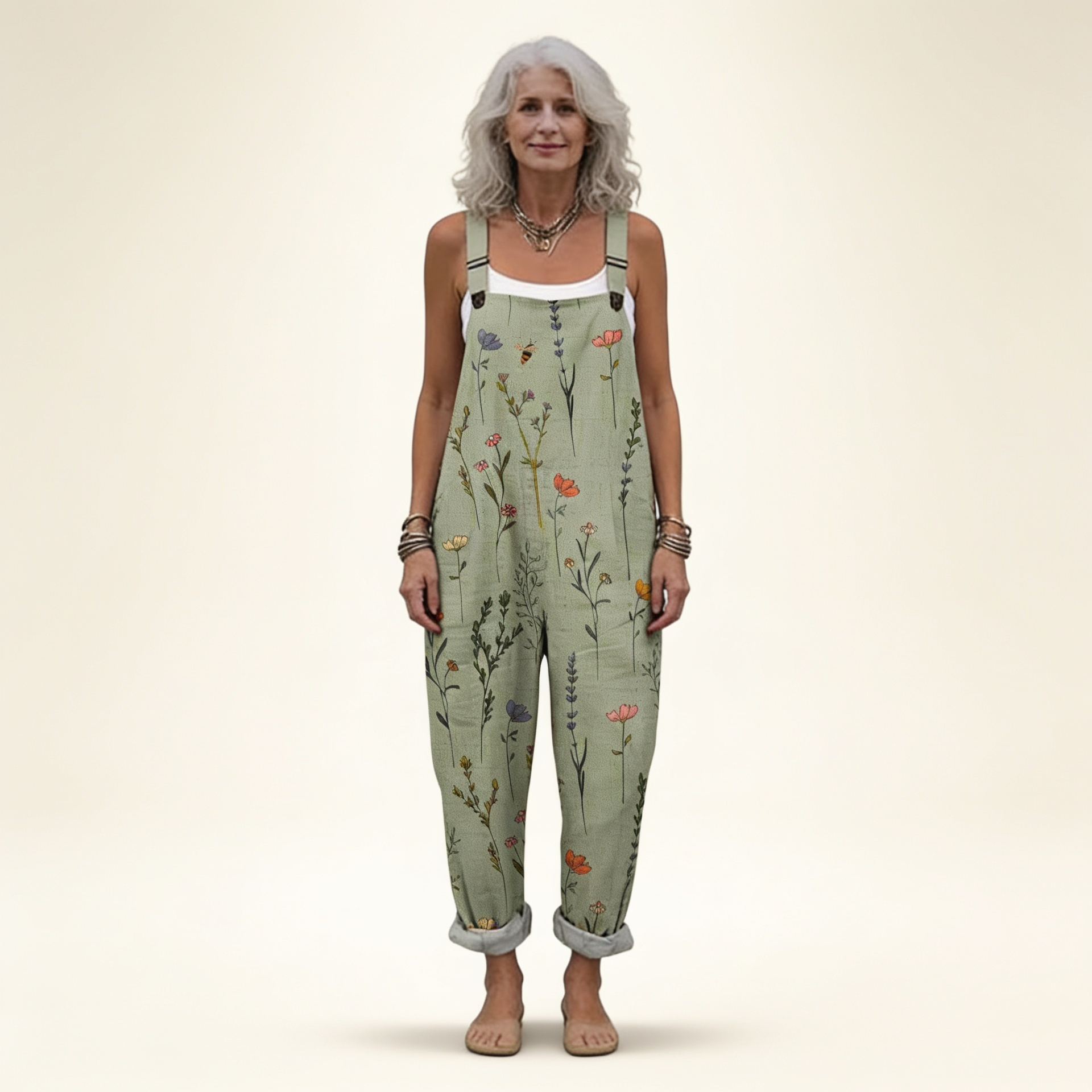 Esperanza | Peto Estampado Floral Mujer Tirantes Ajustables