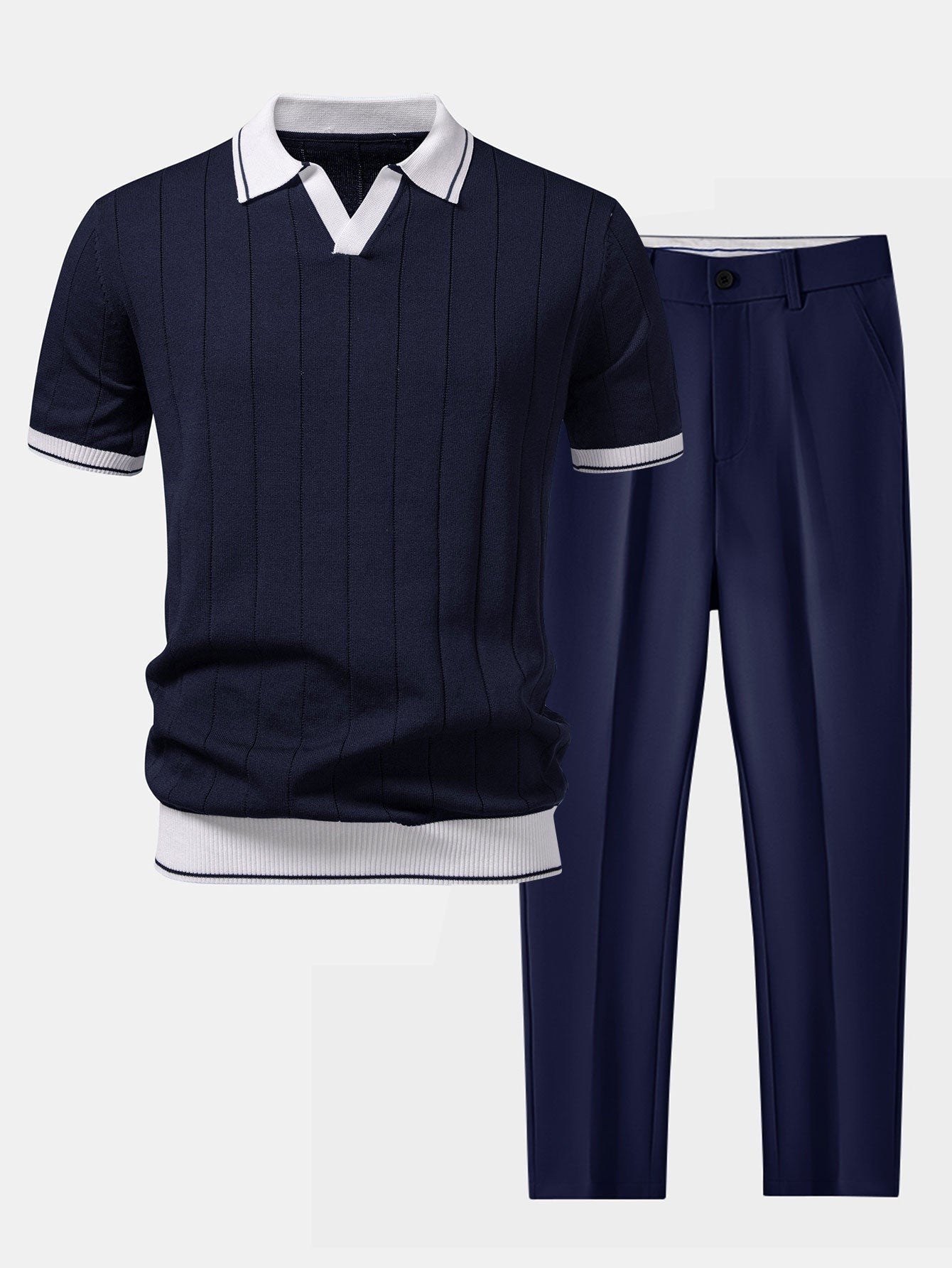Felipe | Conjunto Polo de Punto Hombre Pantalón de Vestir